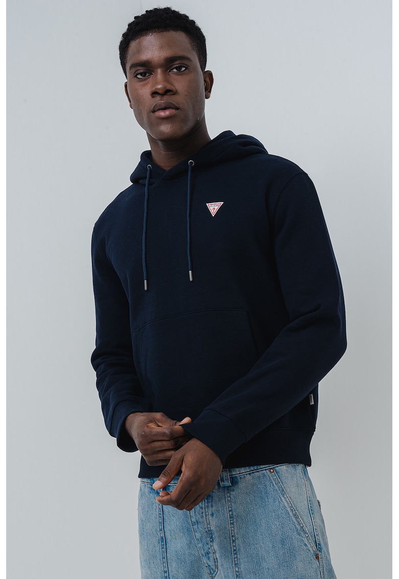 Hanorac slim fit cu buzunar kangaroo