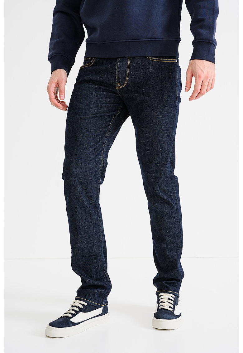 Blugi slim fit cu croiala conica