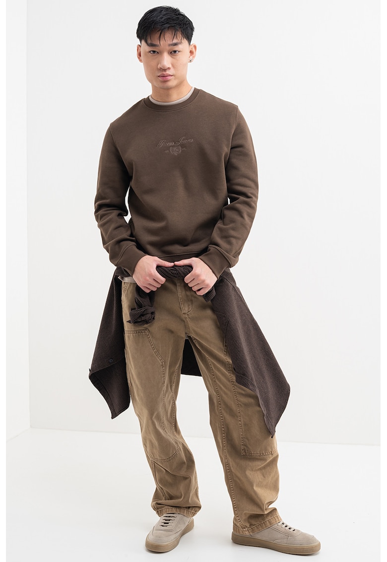 Bluza de trening din amestec de bumbac cu logo brodat