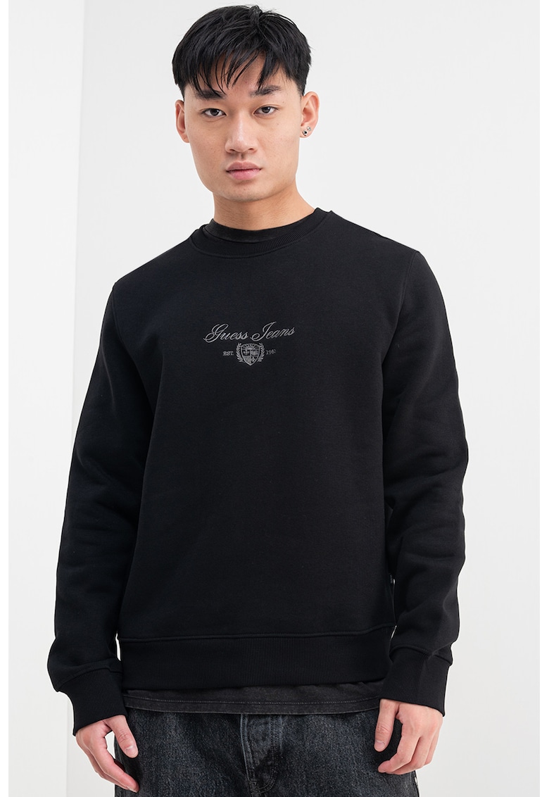 Bluza de trening din amestec de bumbac cu logo brodat