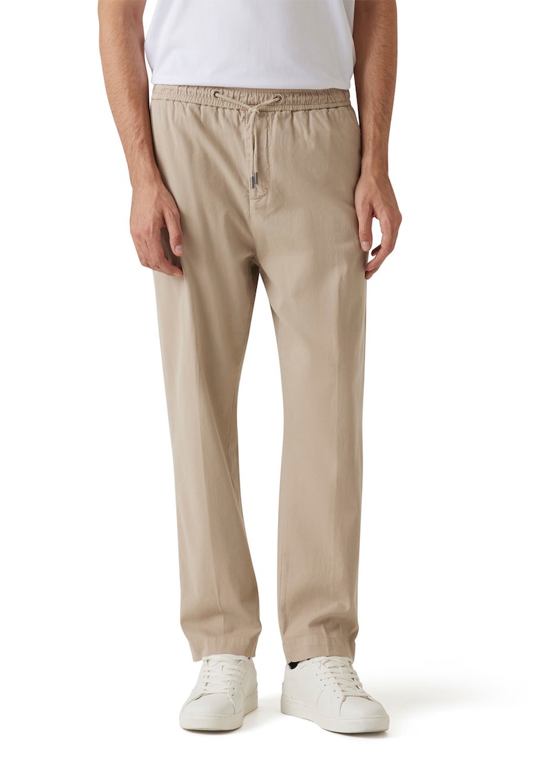 Pantaloni relaxed-fit cu snururi
