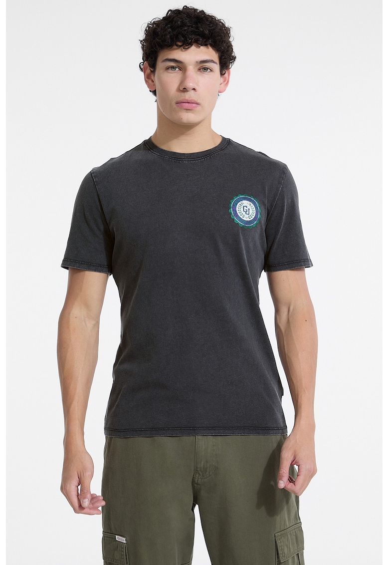 Tricou de bumbac cu logo