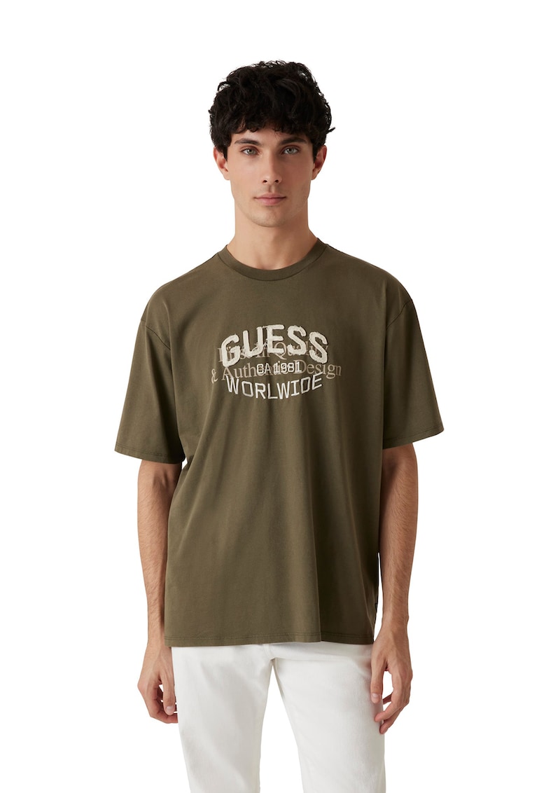 Tricou de bumbac cu aplicatie logo