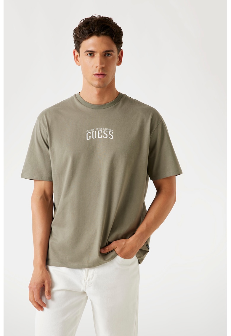 Tricou de bumbac cu imprimeu pe partea din spate