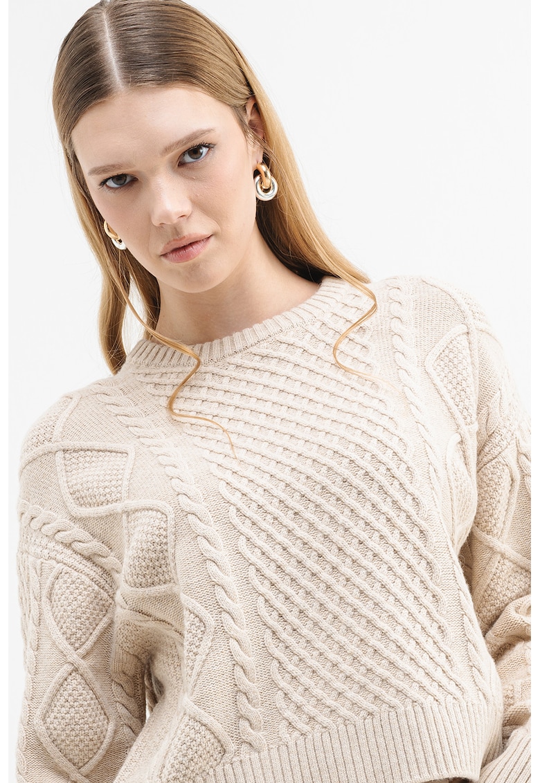 Pulover cu model torsade