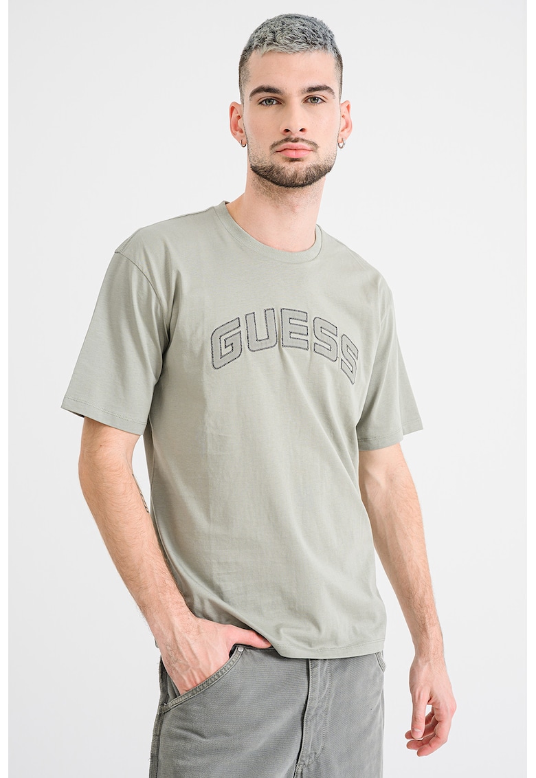 Tricou supradimensionat de bumbac - Verde pal