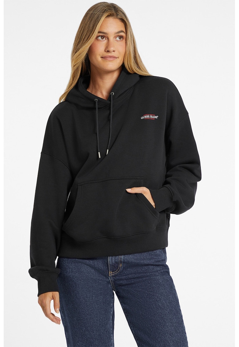 Hanorac cu imprimeu logo pe partea din spate - Negru