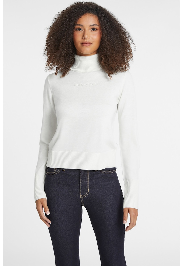 Pulover din amestec de matase si lana