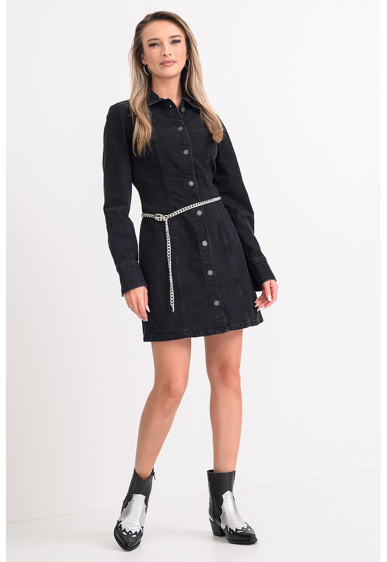 Rochie mini cu guler clasic