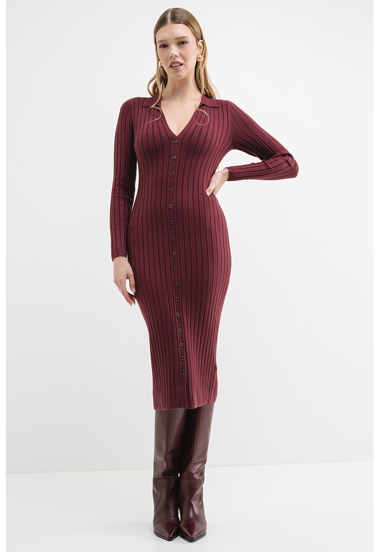 Rochie cambrata cu striatii