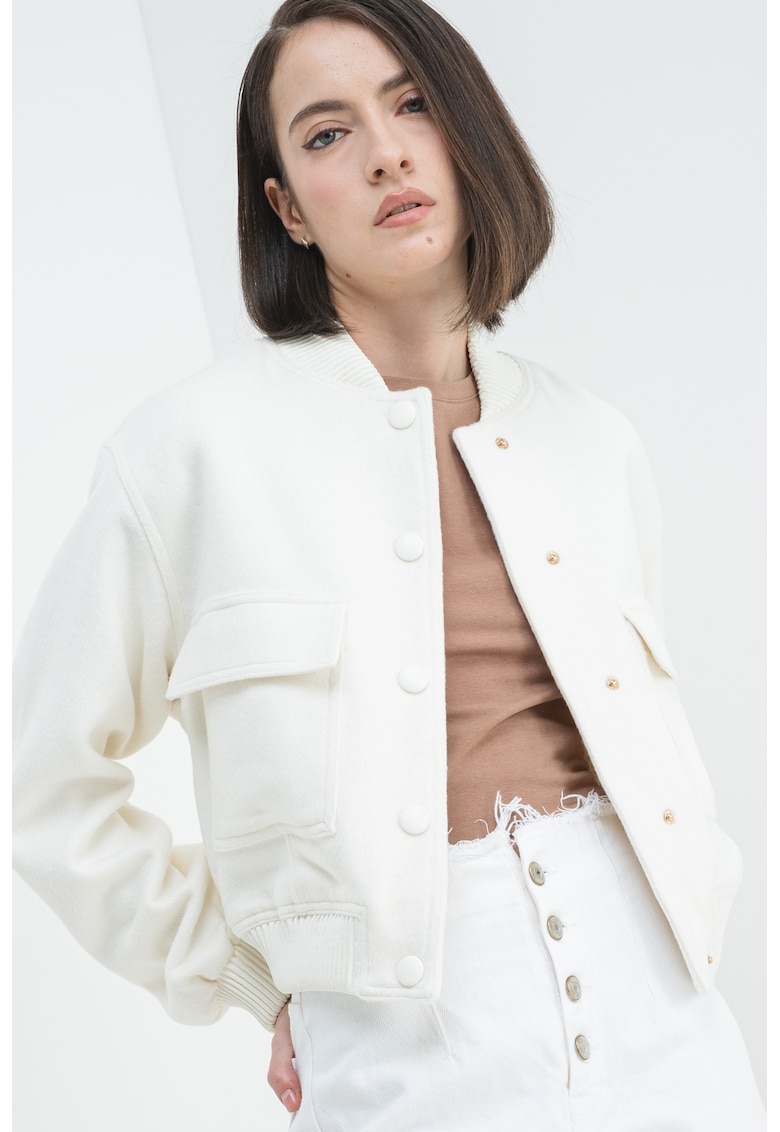 Palton scurt din amestec de lana