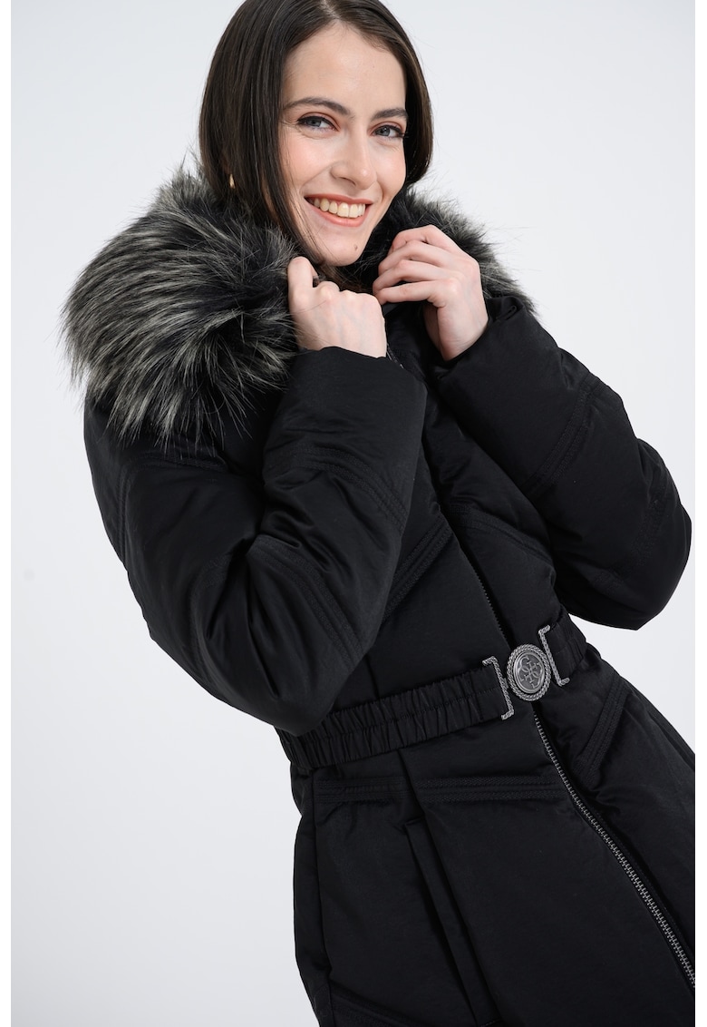 Geaca cu vatelina si buzunare - Negru