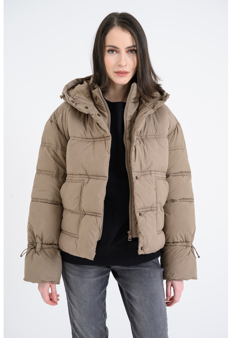 Geaca cu vatelina - monograma si gluga