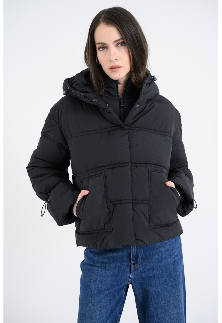 Geaca cu vatelina - monograma si gluga