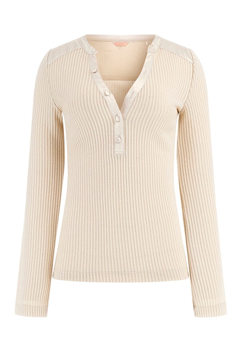 Bluza cu striatii si fenta cu nasturi