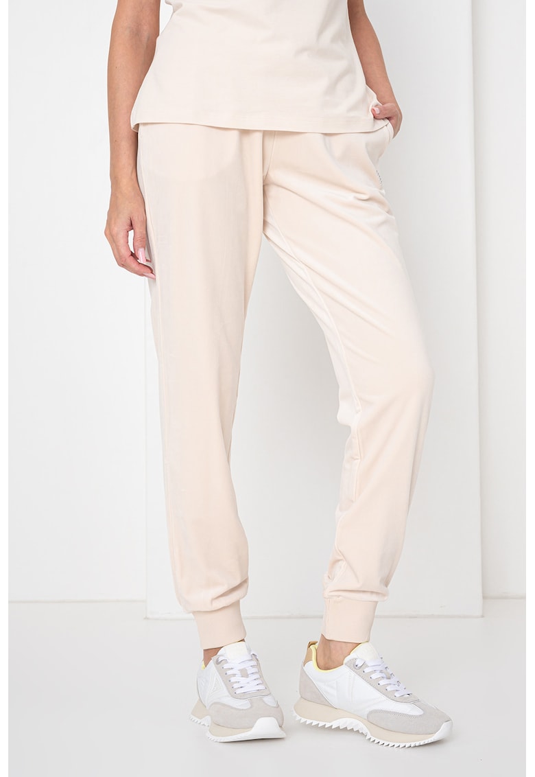 Pantaloni de trening din catifea cu talie ajustabila