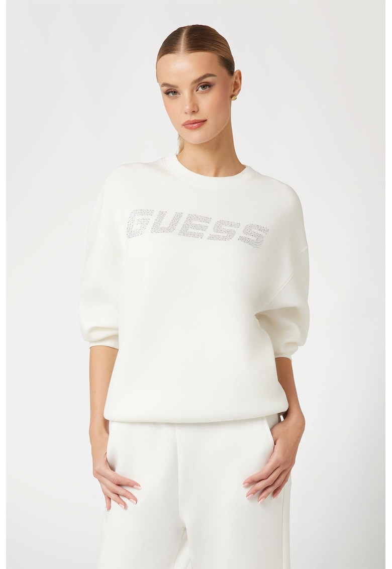 Bluza de trening cu imprimeu logo - pentru fitness - Alb murdar - Argintiu - Bluza de trening cu imprimeu logo - pentru fitness - Alb murdar - Argintiu -