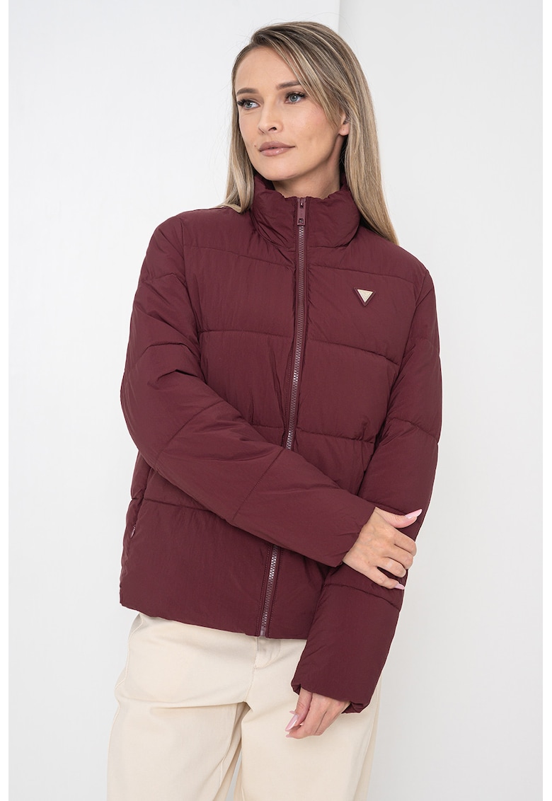 Geaca matlasata cu fermoar