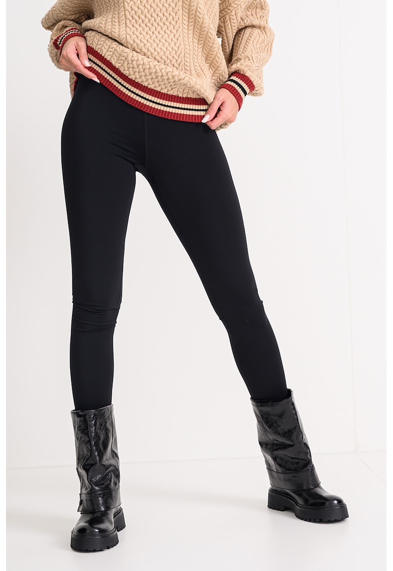 Colanti cu banda logo in talie pentru fitness