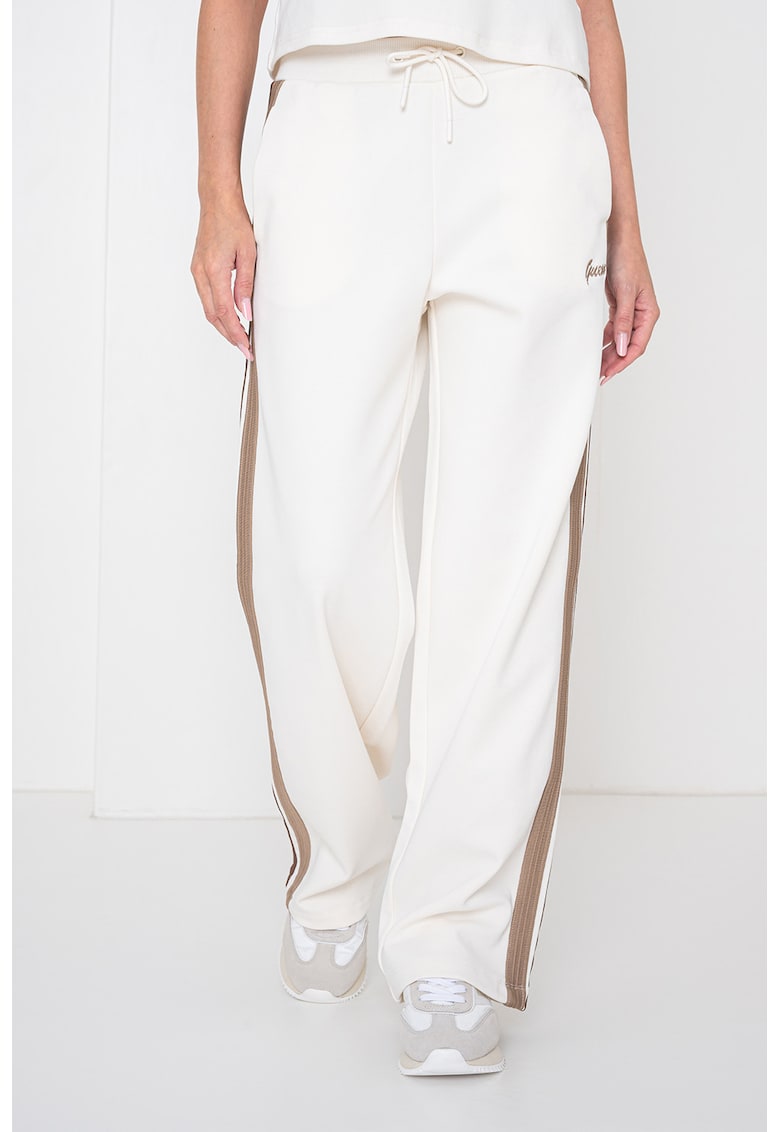 Pantaloni de trening cu insertii contrastante