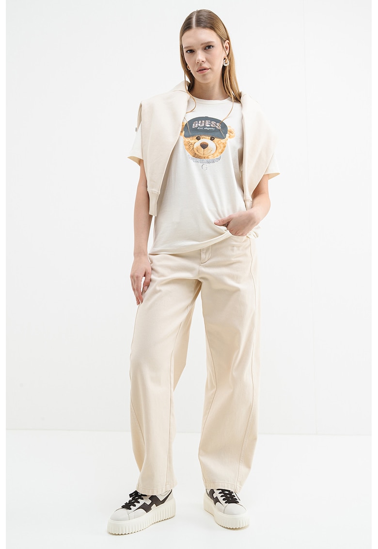 Tricou cu imprimeu grafic pentru fitness