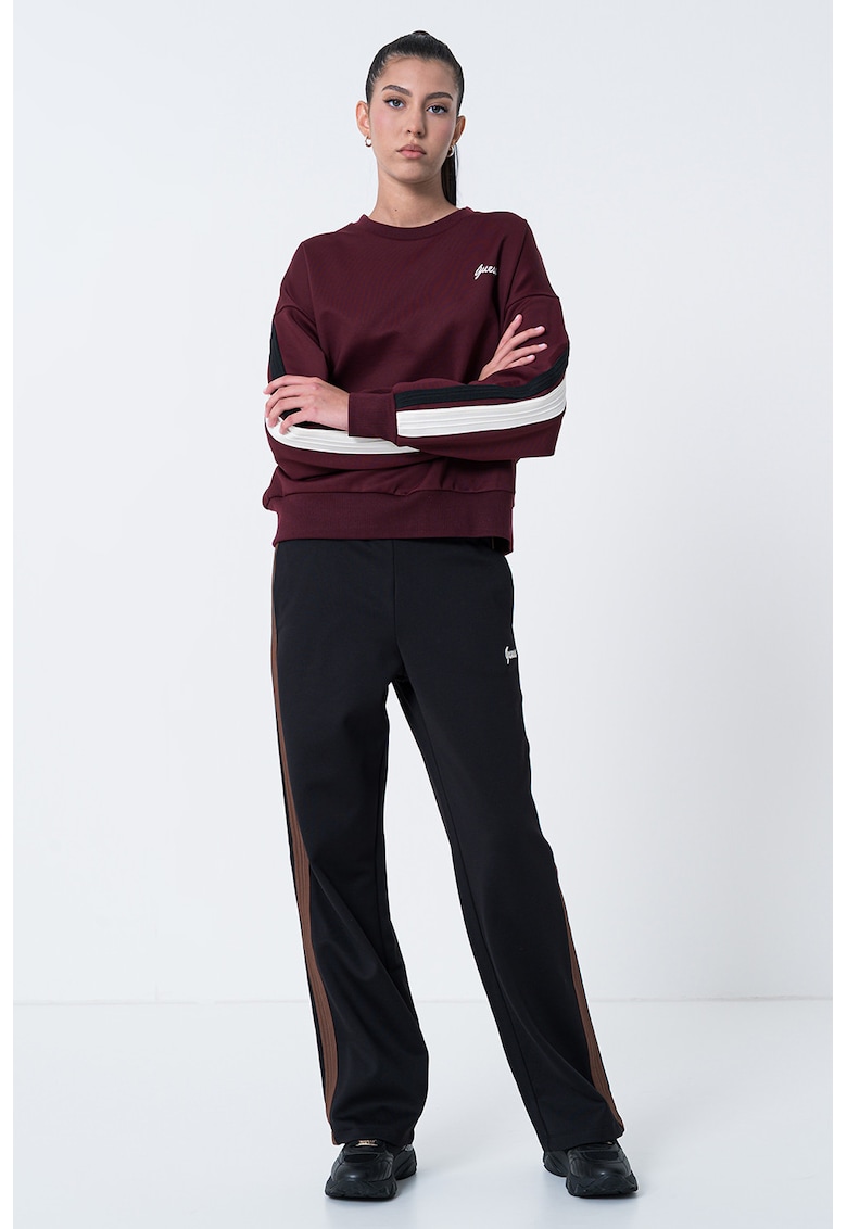 Bluza de trening cu insertii contrastante