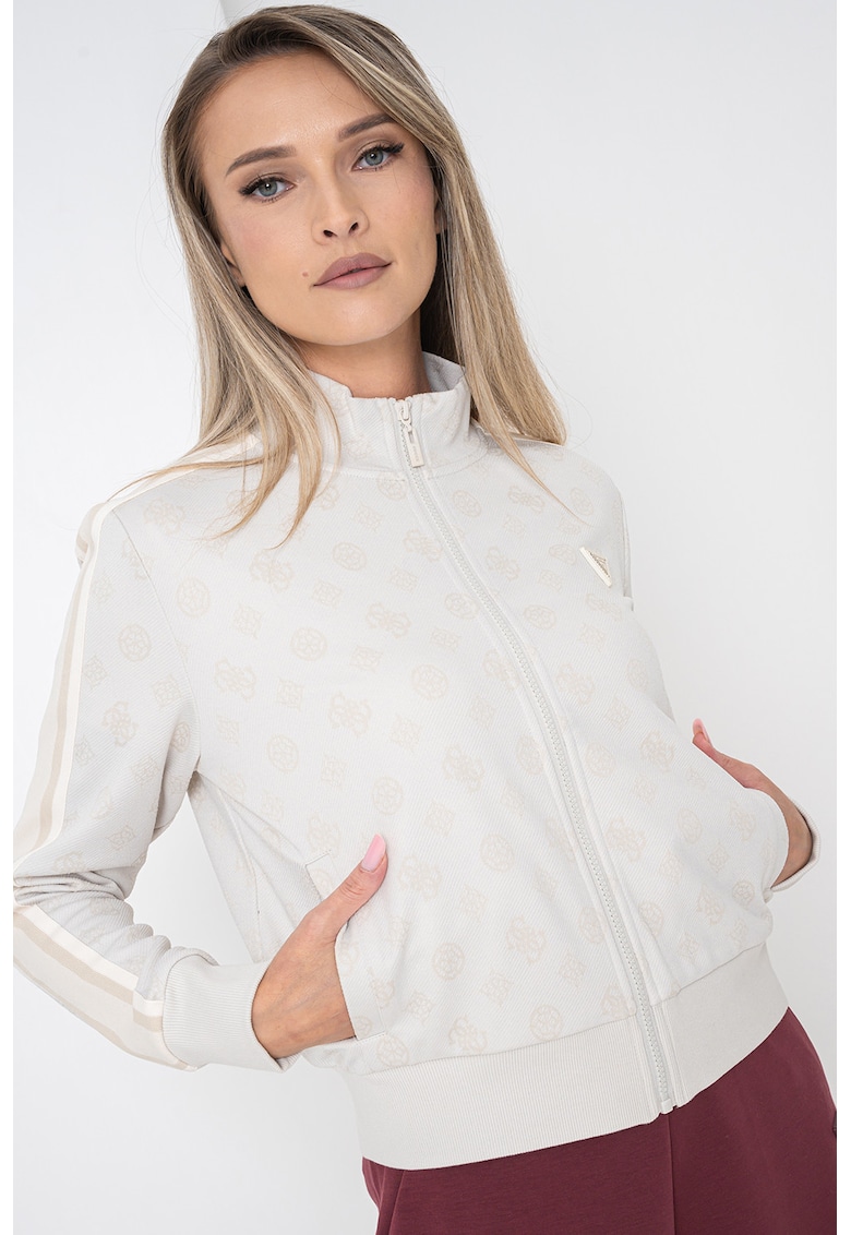 Bluza de trening cu monograma si fermoar