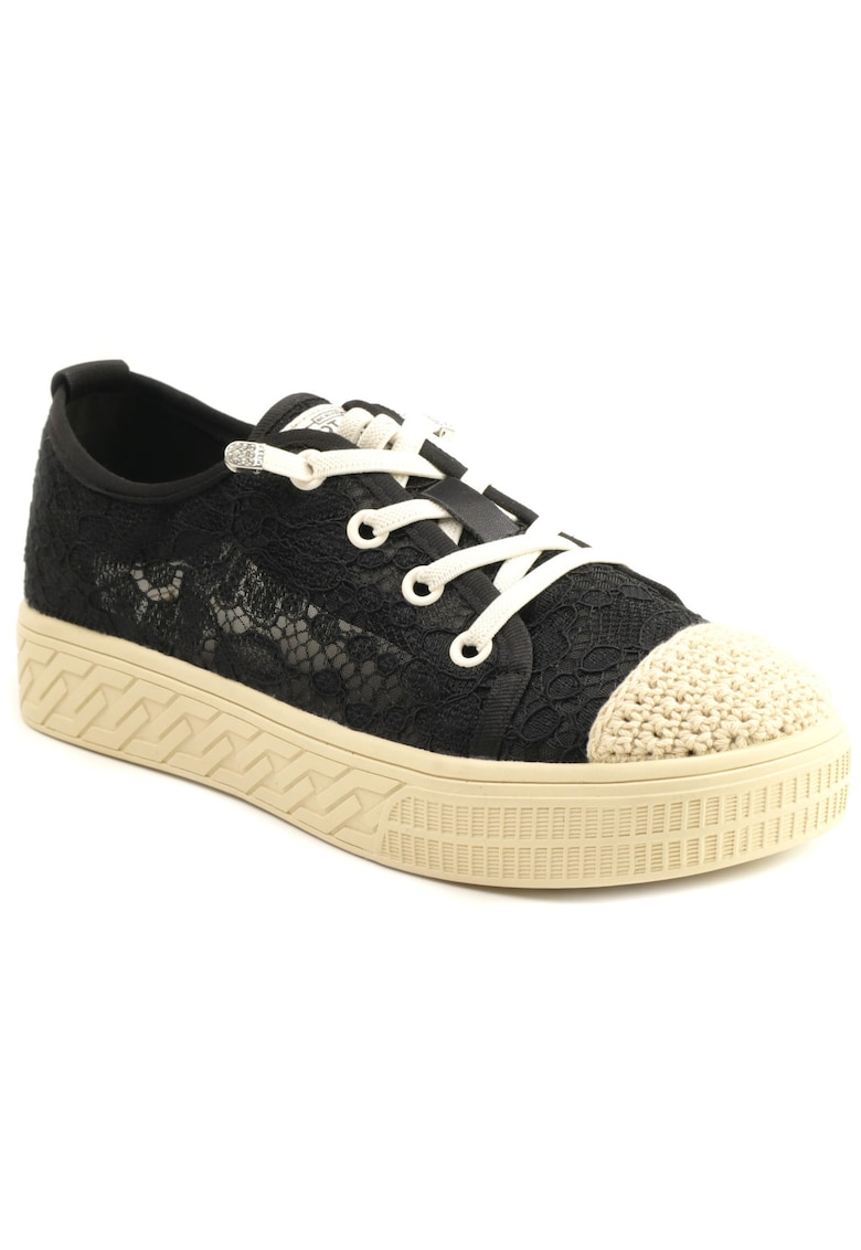 Pantofi dama perforati 23Y209 - Negru