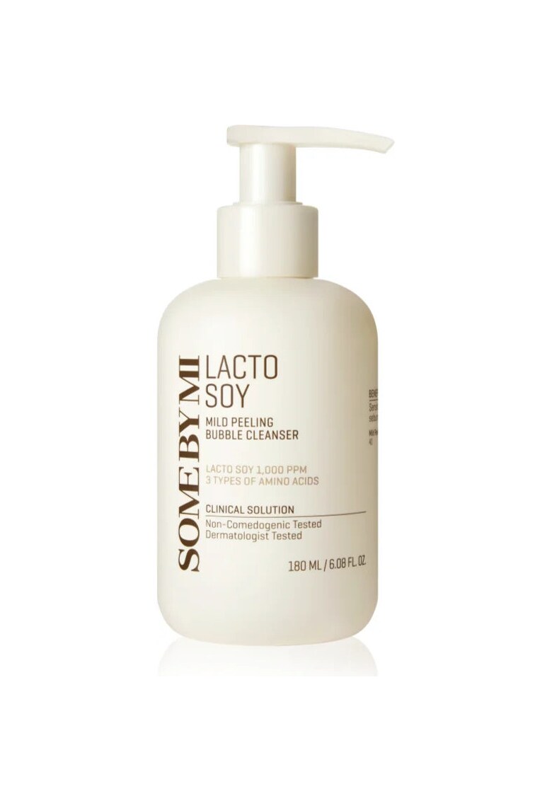 Peeling curatare delicat Lacto Soy Mild Bubble - 180 ml - pentru ten sensibil - vegan