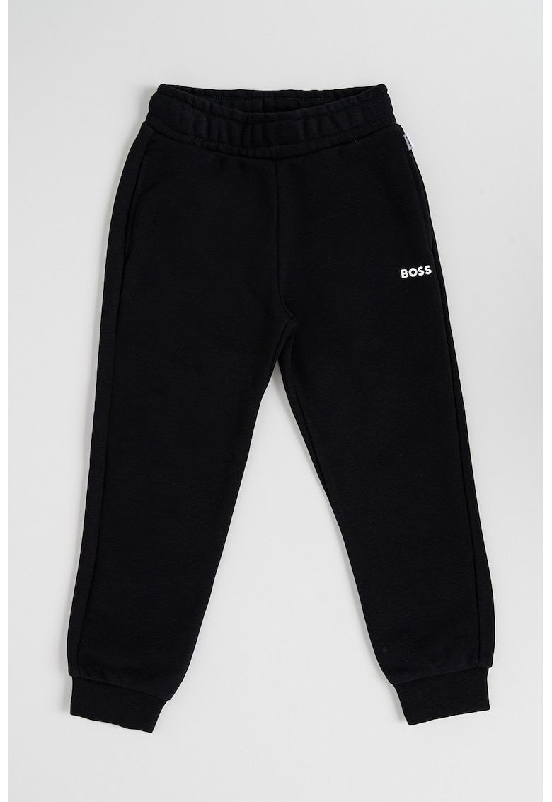 Pantaloni de trening cu croiala dreapta si buzunare laterale