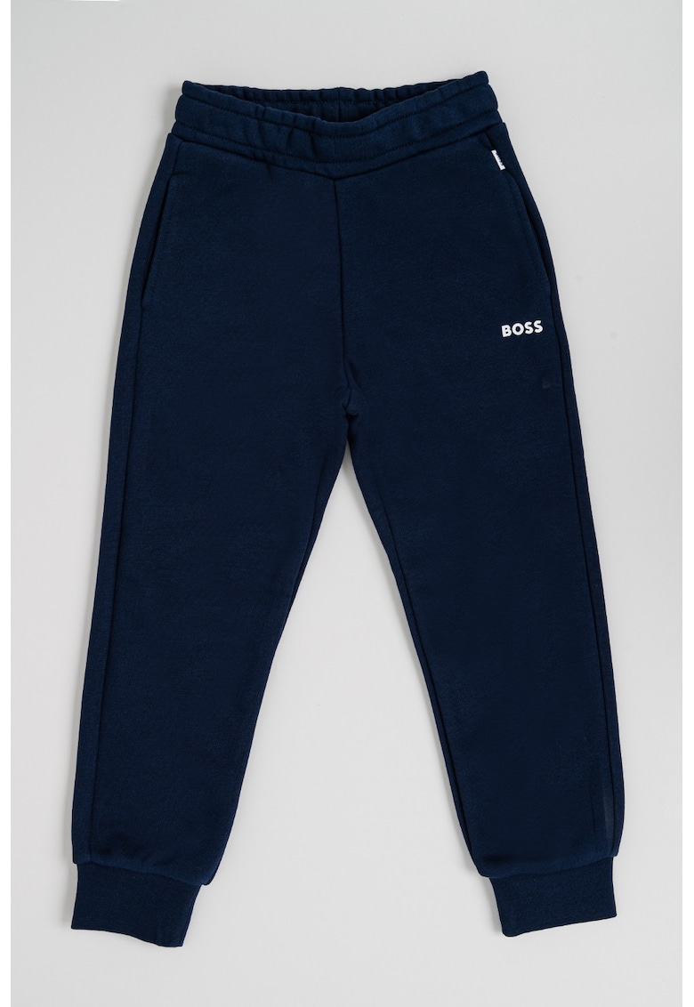 Pantaloni de trening cu croiala dreapta si buzunare laterale