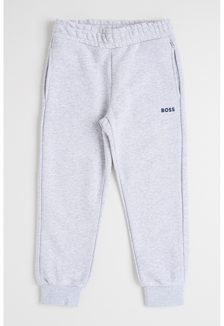 Pantaloni de trening conici cu buzunare - Gri deschis melange