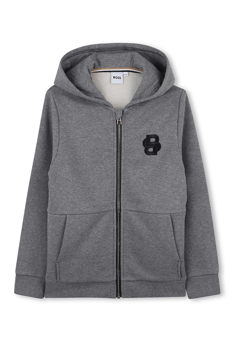 Hanorac cu maneci lungi si fermoar