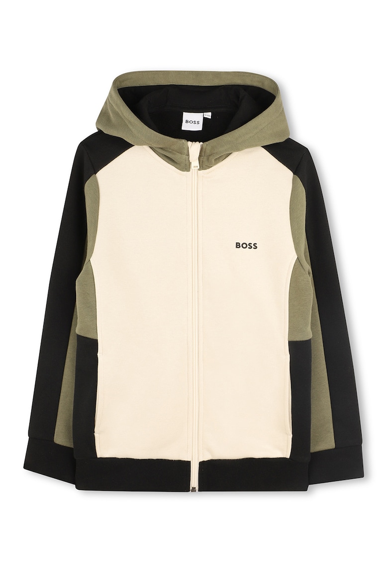 Hanorac cu logo si fermoar Hanorac cu logo si fermoar