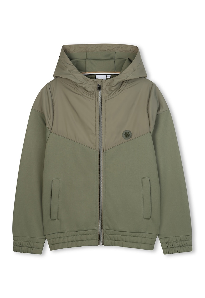 Hanorac cu buzunare oblice si fermoar Hanorac cu buzunare oblice si fermoar