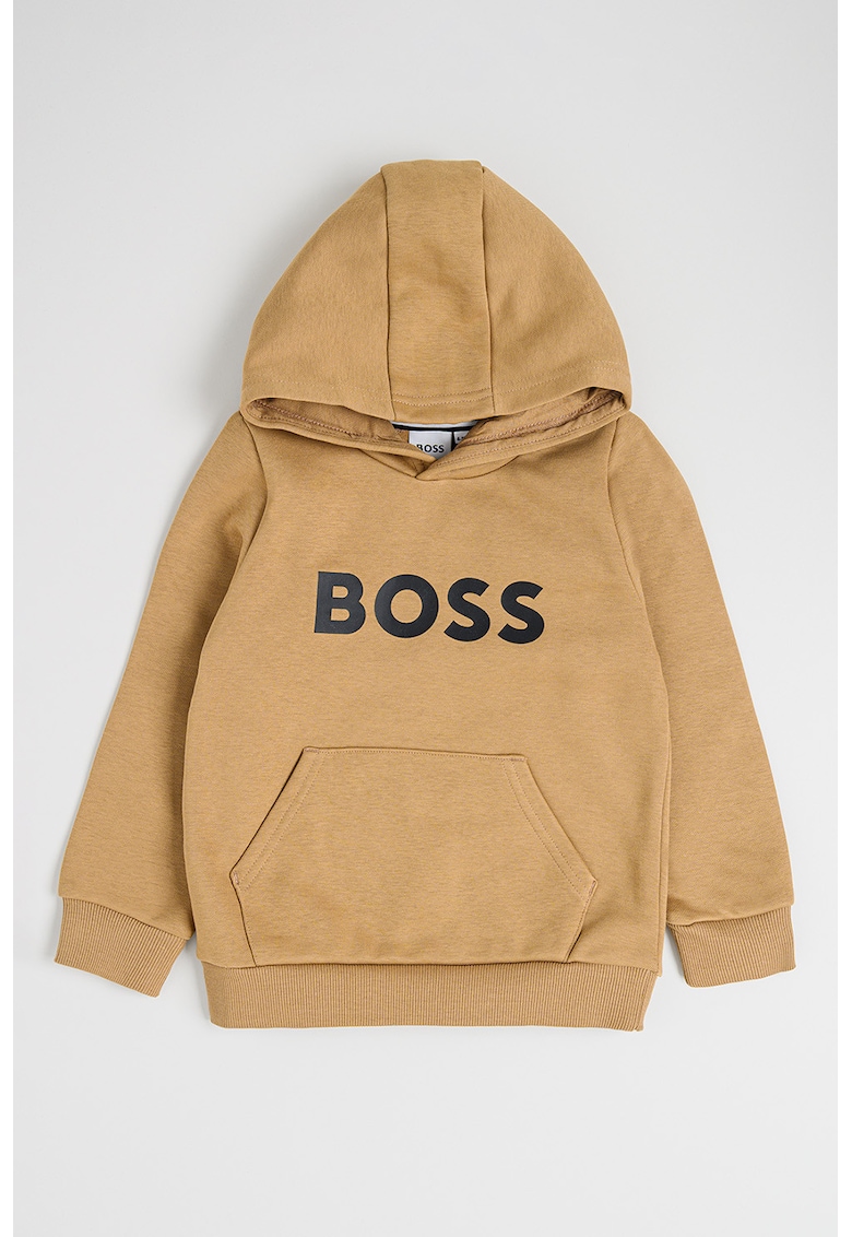 Hanorac cu buzunar kangaroo - Maro camel