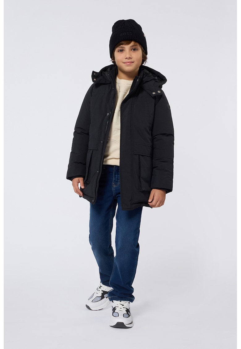 Geaca cu gluga si fermoar