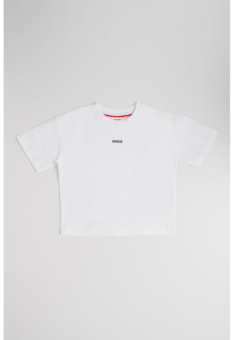 Tricou cu logo discret - Alb