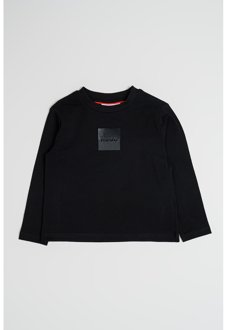 Bluza cu imprimeu logo - Negru