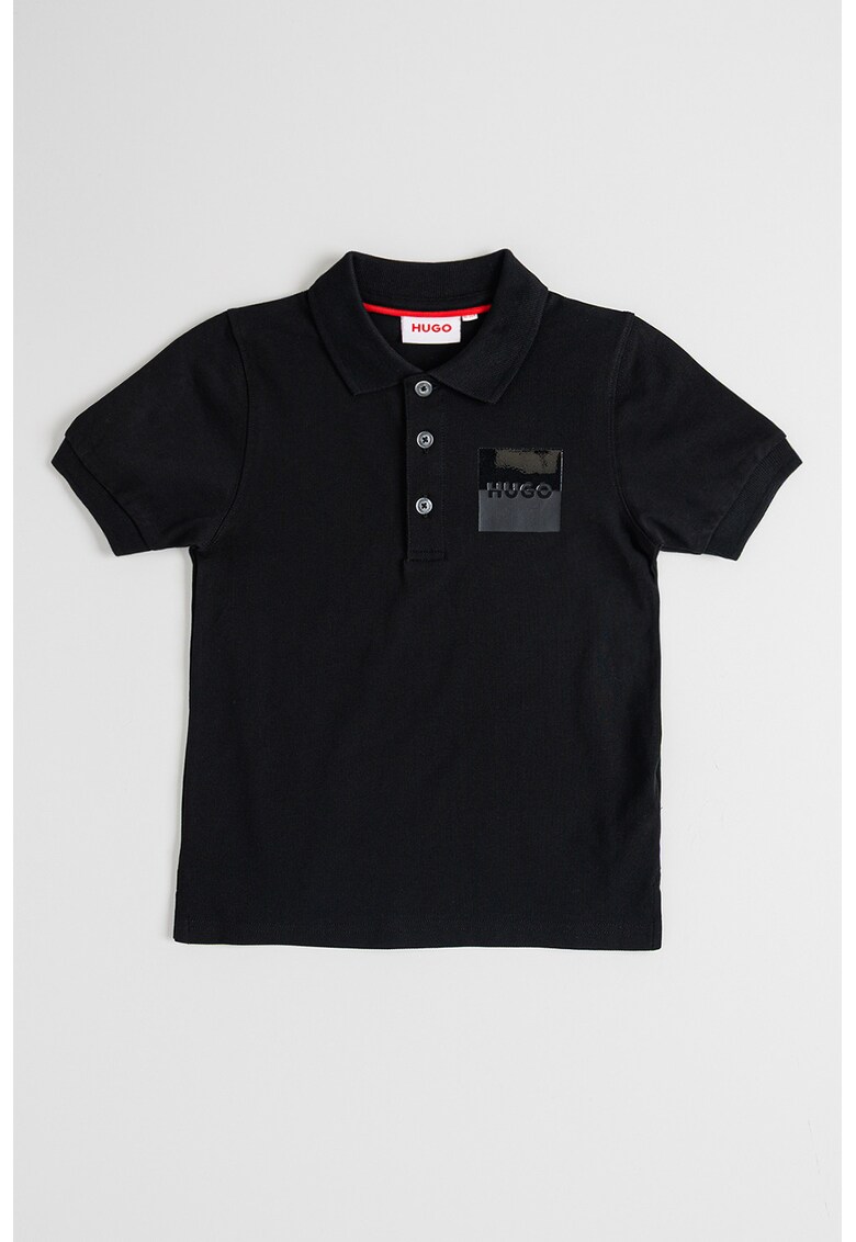 Tricou polo cu logo - Negru