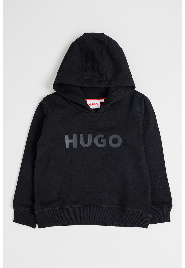 Hanorac cu imprimeu logo - Negru