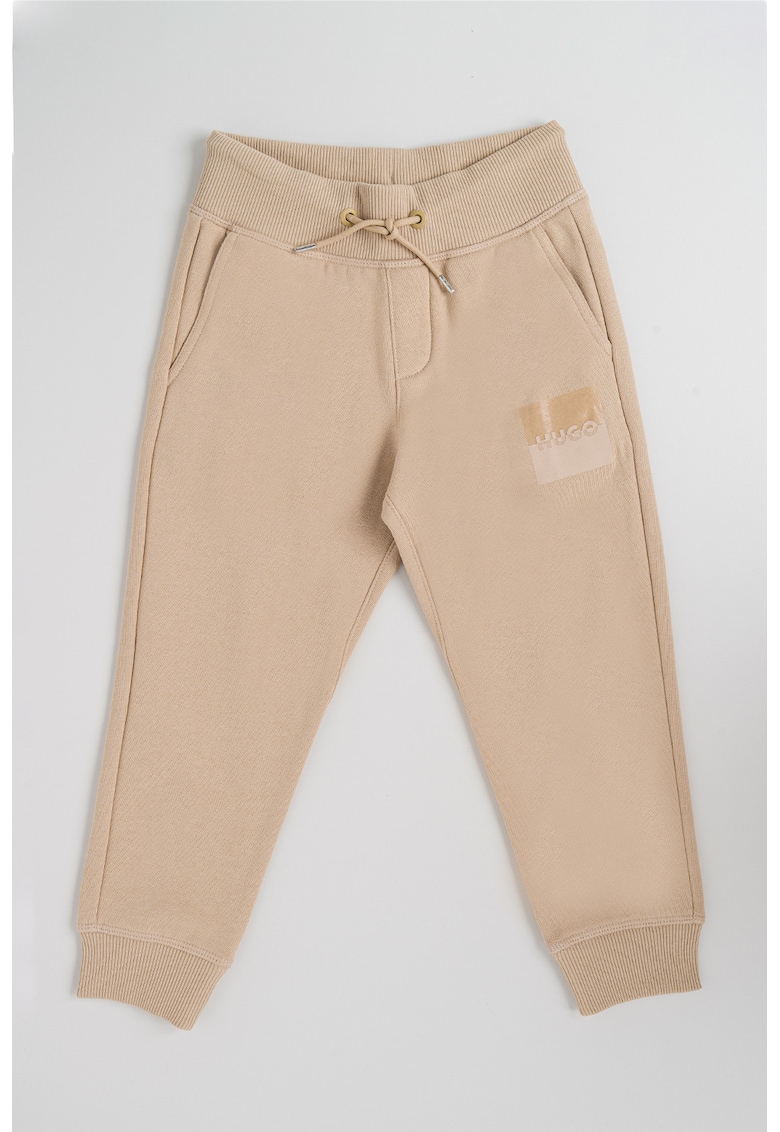 Pantaloni de trening cu talie medie si snur