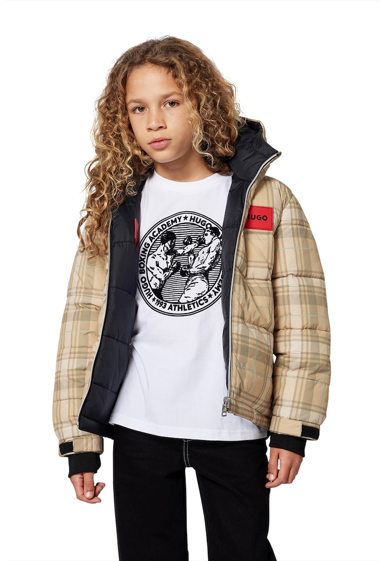 Geaca reversibila cu gluga