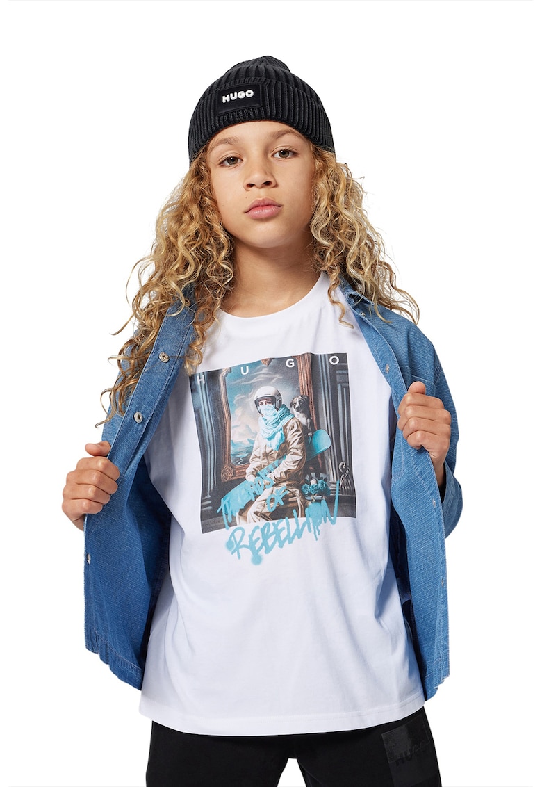 Camasa din denim cu buzunar pe piept - Albastru deschis