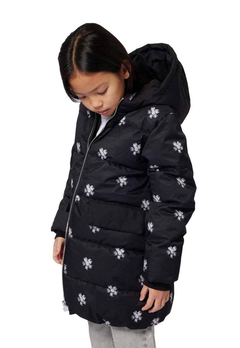 Geaca cu vatelina si model floral