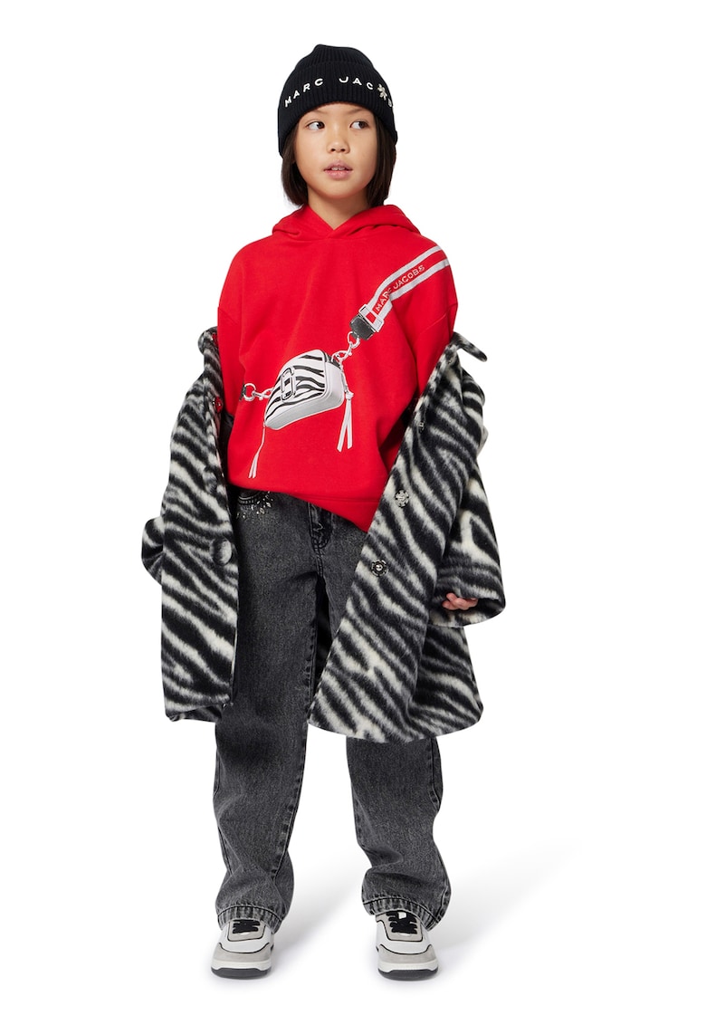 Hanorac de bumbac cu imprimeu grafic