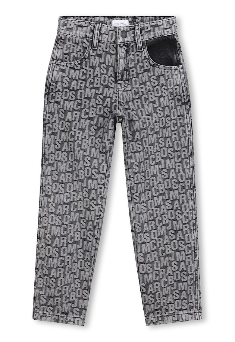 Blugi cu imprimeu logo - Gri inchis