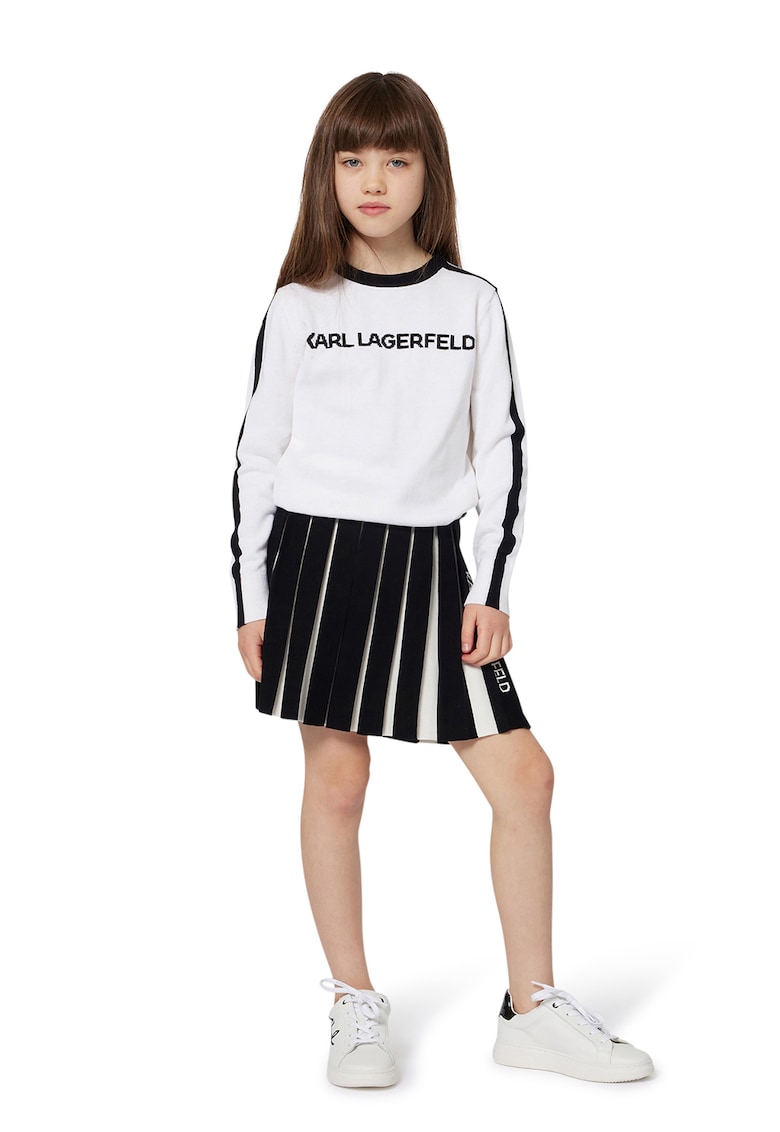 Fusta evazata cu logo