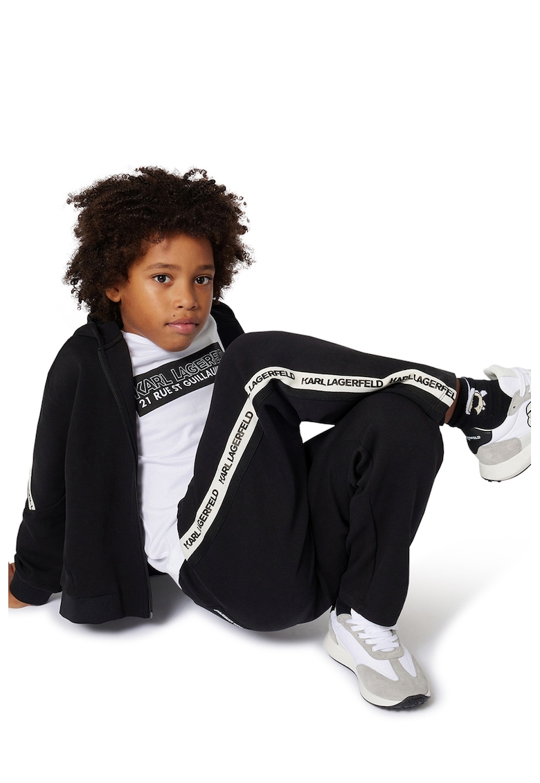 Hanorac din amestec de bumbac cu fermoar