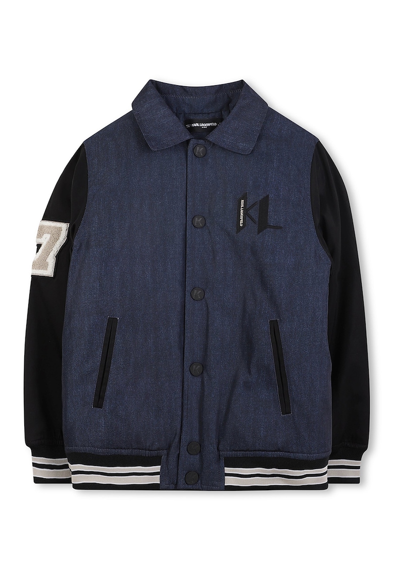 Jacheta bomber cu guler ascutit